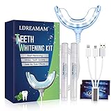 Teeth Whitening Kit,Zahnaufhellung Set,Zahnaufhellung,mit Hochwertig LED Licht Und 2pcs Zahnaufhellung Gel,Bleichsystem für Weiß Zähne Zahnweiß Zahnreinigung Zahnpflege zu Hause
