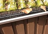 1,2m Dachrinnenbürste Dachrinnenraupe Dachrinnenschutz Regenrinne Laubschutz Blätter Schutz Marder Dachrinne Bürste Ø10,5 cm