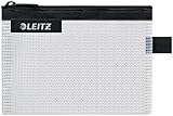 Leitz WOW Reise Zip-Beutel, durchsichtig, Ideal zur Organisation auf Reisen, Wasserabweisend, Klein, 14 x 10,5 cm, Schwarz, 40240095