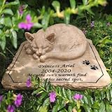 LAHTI Katze Gedenksteine Gartensteine Personifizierte, Katze Grab Markierungen Kitty-Gedenksteine, Katze Haustier Denkmal Grab Marker Tribut Statue, Sympathie Katze-Geschenk