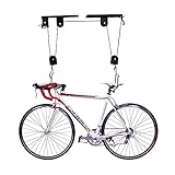 Fahrradlift Fahrrad Deckenlift Abnehmbare Fahrradhalterung mit Haken, Lanyard, Flaschenzug, Deckenhalterung für Fahrräder und E-Bikes, Tragkraft bis 60 kg, Schw