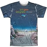 Yes Rock Band Topographic Ozeans Cover Erwachsene Druck Vorder/Rückseite T-Shirt Gr. XL, weiß