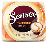Senseo Pads Cappuccino Caramel, 80 Kaffeepads, 10er Pack, 10 x 8 Getränke