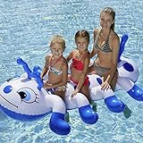 YANYUESHOP Aufblasbarer schwimmender Reihen-Wasserschwimmer, bunter mehrfarbiger Außenpool, aufblasbare Schwimmflöße für Sommerparty, 183 x 7 (Pool-Spielzeug)