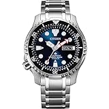 CITIZEN Herren Analog Automatik Uhr mit Super Titanium Armband NY0084-89EE
