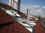 AFG Skylight Kunststoff Dachfenster PVC 55 x 98 mit Eindeckrahmen Schwingfenster Dachflächenfenster