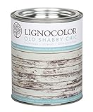 Lignocolor Kreidefarbe (Weiss) Shabby Chic Lack Landhaus Vintage Look 1kg