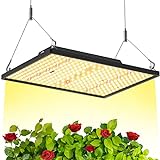 LED Pflanzenlampe, 105W 300 LEDs IR Grow Light Dimmbare Leuchten Vollspektrum Wachstumslampe 3.3x3.3ft für Zimmerpflanzen,Obst, Gemüse,Blumen mit Timer Innen Wachsen Zelt Samen Knospe Pflanze