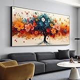 Diamant Painting Blumen Diamond Painting Baum Bilder, Diamond Painting Set für Erwachsene Kinder, 5D Diamant Painting Groß 70x140cm DIY Full Drill Diamant Malerei Kits, für Haus Wanddeko Y-756