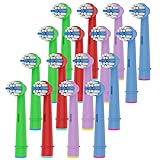 16pcs Kids Aufsteckbürsten, Kompatible mit Kinder Oral B elektrische Zahnbürste, Kinder Ersatzbürsten, weiche Borsten und kleine Zahnbürstenköpfe