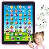 GAGINAN Kinder Lernpad/Tablet Interactive Kleinkind Spielzeug mit Words Zahlen Alphabete Songs Englisch Elektronisches Lernspielzeug für Jungen und Mädchen im Vorschulalter 3-8 Jahre (Pink)