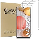 Acadeny [4 Stück Gehärtetes Glas Schutzfolie für Samsung Galaxy A42 5G,[Einfache Installation],9H Härte,Anti- Kratzer,3D Runde Kante,HD-Klar,No-Bubble,Screen Protector für Samsung Galaxy A42 5G