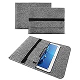 UC-Express Tablet Tasche Schutzhülle aus strapazierfähigem Filz mit praktischen Innentaschen Sleeve Hülle Tasche Cover Notebook Case, Farben:Grau, Tablet Modell für:XIDO Tablet 10