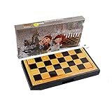 Chess Sets Magnetic Chess Set Folding Board Portable Travel Chess Board Game Sets with Game Pieces Storage Slots Beginner Chess Set Convenient to Carry Around 205 * 107 * 26mm