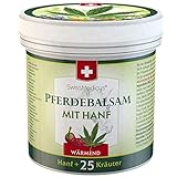 SwissMedicus Pferdebalsam mit Hanf wärmend - Massage creme für Muskeln und Bänder - ideal für Sportler - natürliche Pflanzenextrakte - alltäglicher Gebrauch - 500 ml