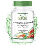 Acerola Kapseln mit Hagebutten - Natürliches Vitamin C - HOCHDOSIERT - VEGAN - 180 Kapseln