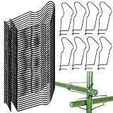WDZGX Pflanzenspalier Verbindungsschnallen 50Stk 16mm Pflanzenverbindungsschnallen Pflanzenkäfig Verbinder Bambusklammern für Garten zum Bambusgitter Rankgerüst Selber Bauen Optimale Rankhilfe (16mm)