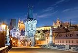 alles-meine.de GmbH Puzzle 1000 Teile - Prag Karlsbrücke bei Nacht - Tschechische Republik - Moldau Nachts Brücken UNESCO Weltkulturerbe - Tschechien