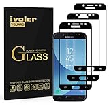 ivoler [3 Stücke] Schutzfolie für Samsung Galaxy J5 2017, [Volle Bedeckung] Panzerfolie Folie Hartglas Gehärtetem Glas