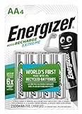 Energizer ACCU Recharge Extreme Recycelte Batterien, 4 Stück