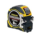 Stanley FatMax Pro Bandmaß Autolock (8 m Länge, 32 mm Klingenbreite, BladeArmor-Überzug, Bi-Material Gehäuse) XTHT0-33501
