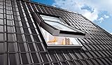 AFG Schweiz Skylight Premium Kunststoff Dachfenster PVC 66 x 98 mit Eindeckrahmen Schwingfenster Dachflächenfenster