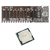 pwne B250 BTC-D12P Mining Motherboard DDR3 16GB Speicher Motherboard mit G3930 CPU Dual SATA3.0 Mainboard für LGA1151 CPU