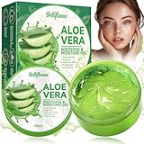Bellifluous Aloe Vera Gel, 300ml Aloe Vera Creme After Sun, Aloe Vera Gel Bio für Gesicht, Natürliche, Beruhigende Und Moisturizer Face Aloe Vera Gesichtscreme für Gesicht, Haare Und Körp