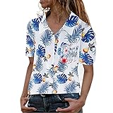 Warehouse Deals Angebote Sommer Shirts für Damen sexy Tunika Damen lang Bluse Royalblau lantch Longjacke Damen Pullover lässig Damen Business Shirt Hemdkragen Einsatz