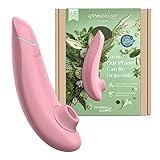 Womanizer Premium Eco Auflege-Vibrator für Sie, Smart Sex-Toy aus ökologisch abbaubarem Material, Klitoris-Sauger mit 12 Intensitätsstufen (Rose)