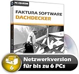 Faktura Software Dachdecker Netzwerkversion für 6 PCs - Rechnungsprogramm