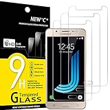 NEW'C 3 Stück, Panzer Schutz Glas für Samsung Galaxy J5 2016, Frei von Kratzern, 9H Härte, HD Displayschutzfolie, 0.33mm Ultra-klar, Ultrabeständig