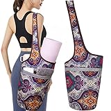 ULTLAT Tasche TS1 für Yogamatten, praktische Tragetasche, große Seiten- und Reißverschlusstasche für mehr Yoga-Zubehör, passend für die meisten Matten für Yoga-Liebhaber