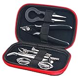 Dricar DIY Werkzeugtasche, 9 Stück Edelstahl Spule-Jig-wickelset Mini komplettes Werkzeug und Zubehör im Kleinformat - zum Selbstwickeln für den Haushalt