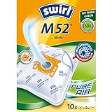 Swirl M 52 MicroPor Plus Staubsaugerbeutel für Miele Staubsauger, Anti-Allergen-Filter, 10 Stück inkl. 2 Filter