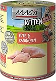MAC's Kitten Katzenfutter Pute & KaninchenNassfutter Dosen 12x400g getreidefrei