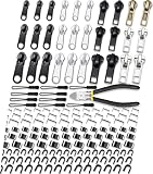 Reißverschluss Reparaturset, 159 Stück Reissverschluss Reparatur Set, Reisverschlussreparatur Set, Reisverschlußzipper Set, Reißverschluss Reparieren Jacke, Reparatur reißverschluss (3 Größen: #3/5/8)