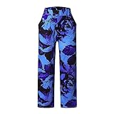 N\P Baggy Loose Joggers Damen Hosen Weibliche Sport Print Hosen für Frauen Hosen Gr. XL, blau