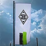 Borussia Mönchengladbach Stadionfahne 'Streifen' | Offizieller Fanartikel | 400 x 150 cm