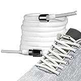 LaceHype - 2 oder 1 Paar Premium Elastische Schnürsenkel ohne binden mit Metallkapseln - Set für 2 oder 1 Paar Schuhe - mit Kapseln für Sneaker