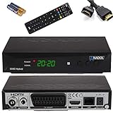 Anadol 555c - Hybrid DVB-T2 / DVB-C HDTV Kabel Receiver - PVR Aufnahmefunktion und Timeshift - Full HD Mediaplayer HDMI + USB - Digitaler Hybrid Receiver - lernbare Fernbedienung