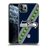 Head Case Designs Offizielle NFL Streifen Seattle Seahawks Logo Soft Gel Handyhülle Hülle kompatibel mit Apple iPhone 11 Pro Max