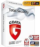 G DATA Total Security 2022 | 1 Gerät - 1 Jahr | Virenschutzprogramm | Passwort Manager | PC, Mac, Android, iOS | DVD | inkl. Webcam-Cover | zukünftige Updates inklusive