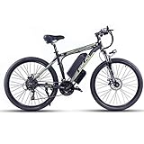 26 Zoll Elektrofahrräd E-Bike, 500W/1000W E-Mountainbike für Erwachsene Männer Frauen, 48V13AH Abnehmbarer Lithium Akku, Shimano 21 Gang-Schaltung