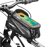 SHANGMAOYO fahrradtasche Rahmen rahmentasche Fahrrad mit verdunkelndem, wasserdichtem Touchscreen für Smartphones unter 7,0 Zoll