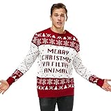 Unisex Herren Ugly Christmas Sweater - Classic Fairisle, 18018-ma-re, XX-Large