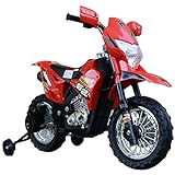 HOMCOM Elektro-Motorrad Kindermotorrad Elektrofahrzeug 3 bis 6 Jahre 3–6 km/h MP3 Musik LED-Licht Sound Metall + Kunststoff Rot 109 x 52,2 x 70,5 cm