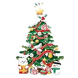 Weihnachtsdeko AußEn Aufkleber Frohe Weihnachten Weihnachtsdeko DraußEn Weihnachtsbaum-Fensteraufkleber, Glasaufkleber, Weihnachtsaufkleber, Dekorationsaufkleber, Party-Persönlichkeit, prak