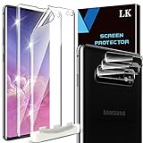 LK 5-teiliges Displayschutz, kompatibel mit Samsung Galaxy S10 Plus, enthält 2 TPU-Displayschutzfolie und 3 Rückseitenschutz, doppelter Schutz, hohe Transparenz, 5 Stück