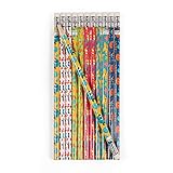 cama24com Meerestiere Bleistifte mit Radiergummi 12 Stück Mitgebsel Kindergeburtstag mit Palandi® Sticker